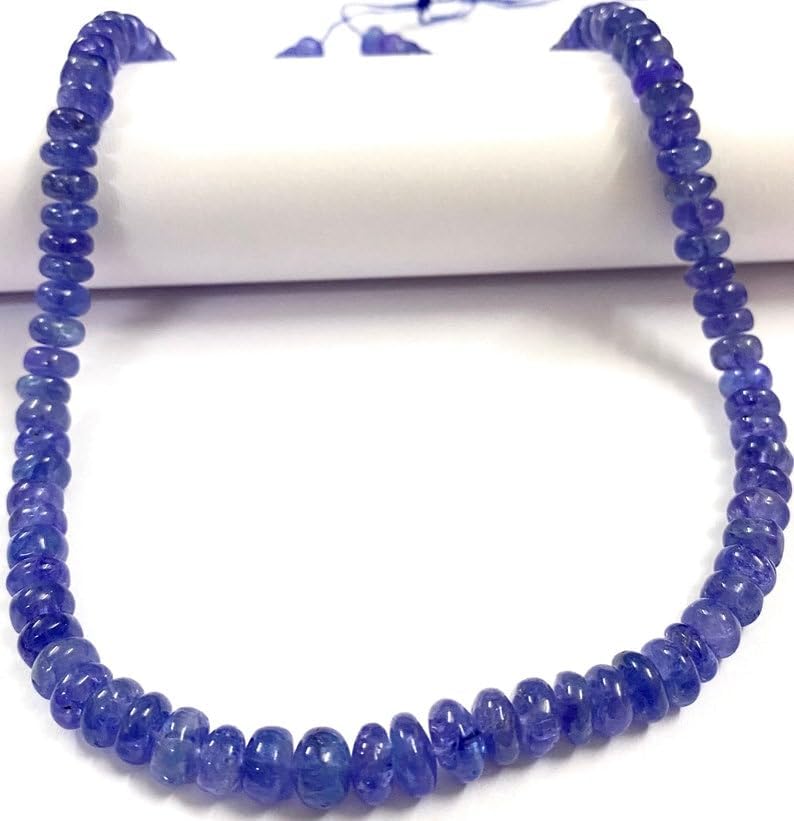Natural TANZANITE rondelle soomth Beads 6X7 16 inch long string jewelry making gemstone beads for necklace bracelet