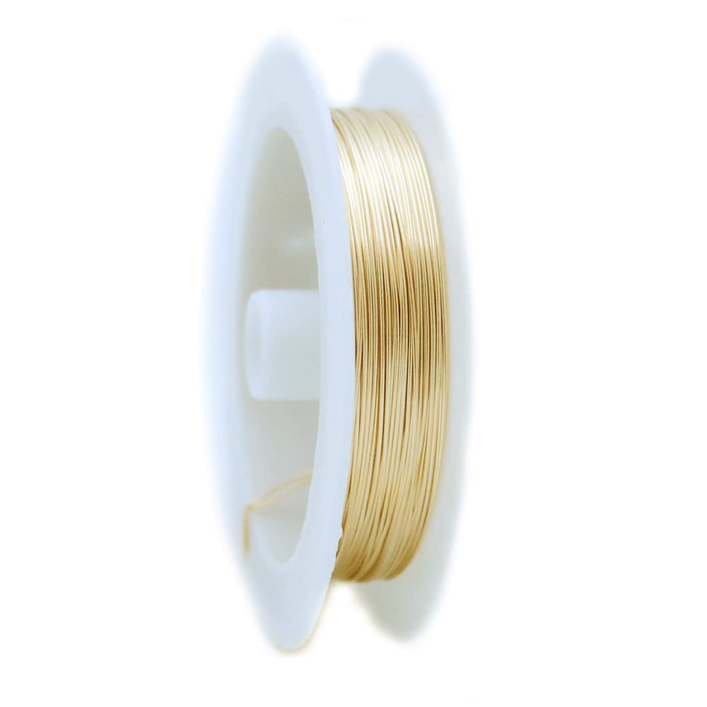 22 Gauge, 14/20 Yellow Gold Filled Wire (Square) Dead Soft 14K Gold Filled Made in USA - 1 Ounce (28FT) by CRAFT WIRE