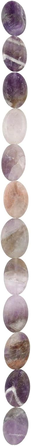 Bead Landing Matte Amethyst Oval Beads, 12mm, 12 Pack