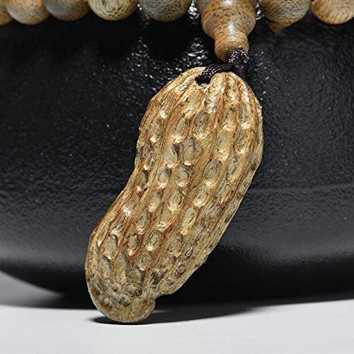 GLW 7mm Kalimantan Agarwood Malas 108 Zazen Prayer Beads Genuine Natural Wild #4370