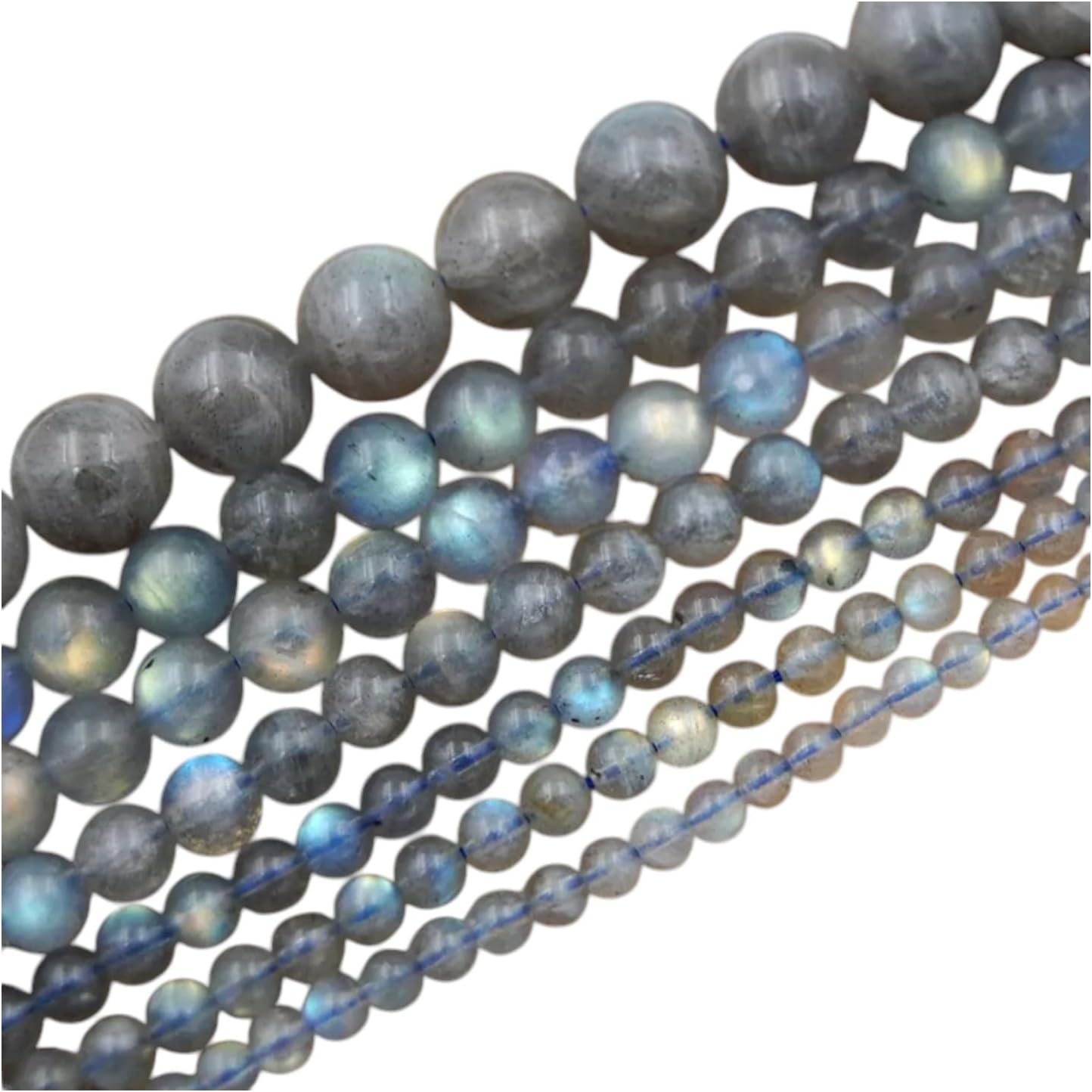 Natural Labradorite Round Beads 15.5