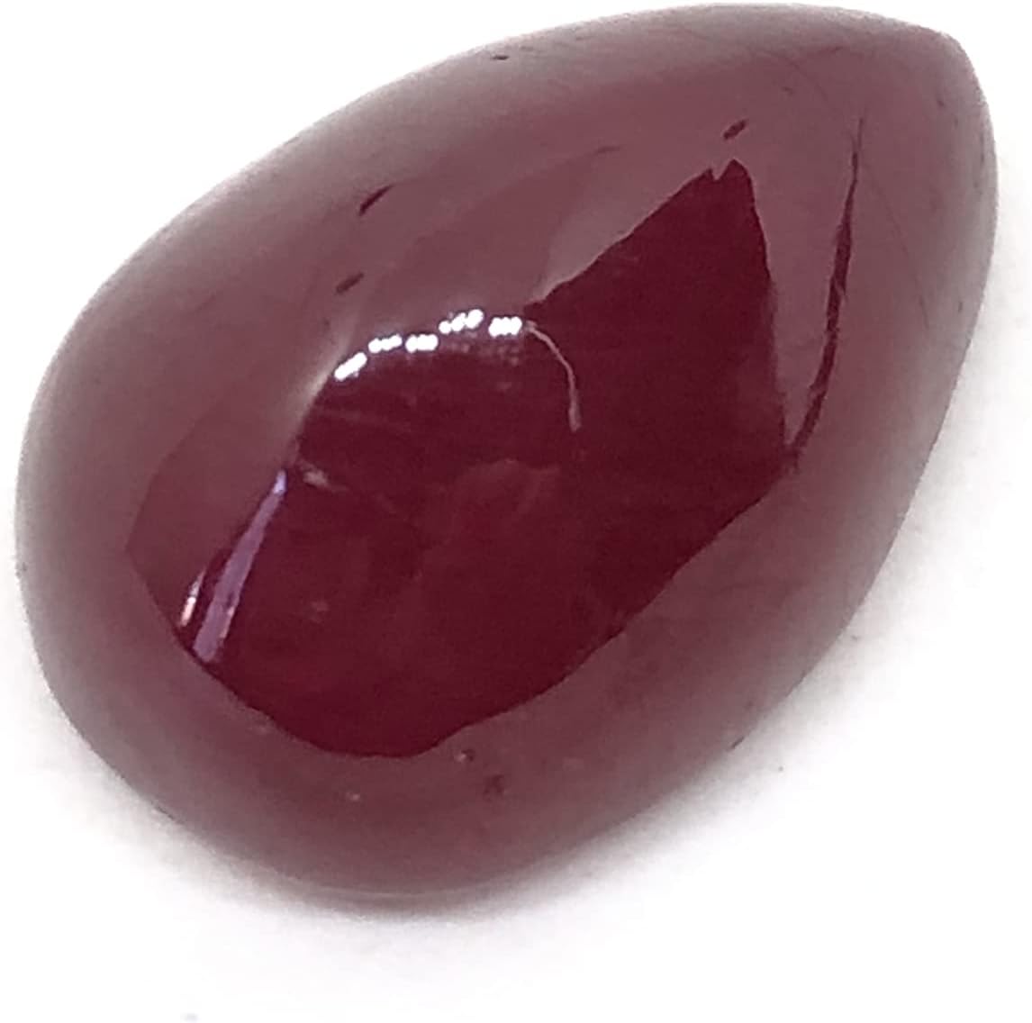 24.84 Ct Deep Red Ruby Pear Shape Unique High Quality Size 20x10x10 mm Loose Gemstone Cabochon Best For Making Pendant/Ring Jewelry