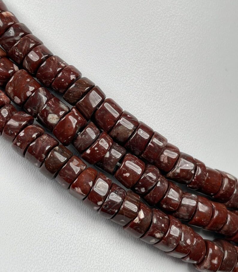 Natural Natural Brown Chert tyre faceted Beads 6×3.5mm 18 inch long string jewelry making gemstone beads for necklace bracelet
