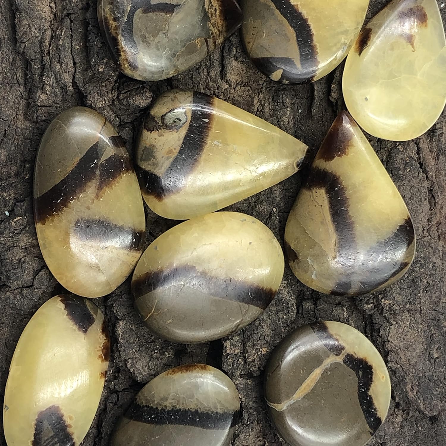 Natural SEPTERIAN Gemstone Loose Cabochon Lot For Jewelry Making, Loose Gemstone For Ring, Earring & Pendant Necklace, Jewelry Making Cabochons, Healing Gemstones