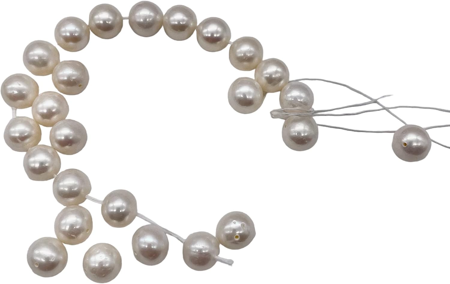 Natural Creamy Satin 8 to 9mm Pearl Strand 102639 for Jewelry Making