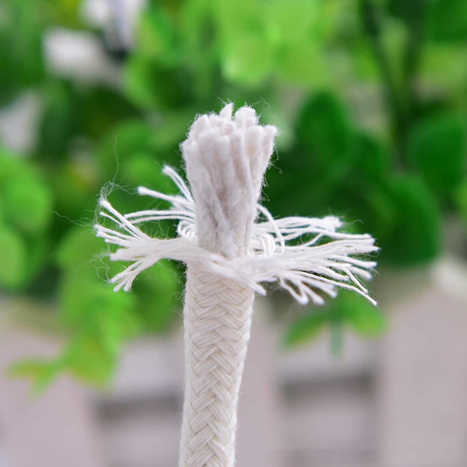 Cotton String Ball, Elastic cord, thread beading string,Washing Line Rope Strong Outdoor 30m/50m,Thick 6/8/10mm Natural Cotton Rope Braided Clothesline String,Multipurpose Clothes Line Laundry Line,8m