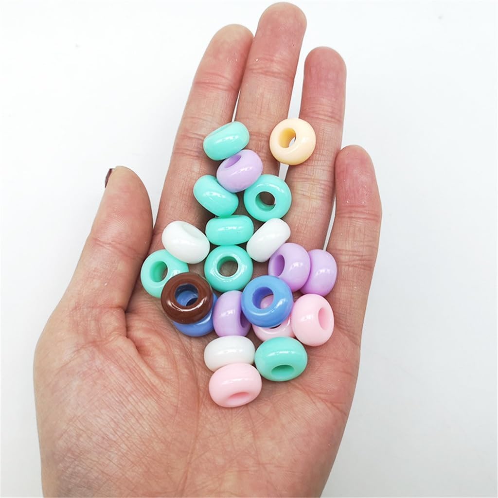 13mm Acrylic Large Hole Round Bead Macaron Loose Early Education Abacus Accessories