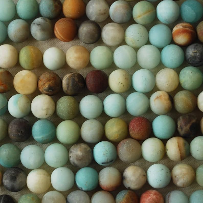 13 inch Strand of Natural gem Multicolour, 10mm Round Smooth Beads for DIY Jewelry Making. | Beads_05693