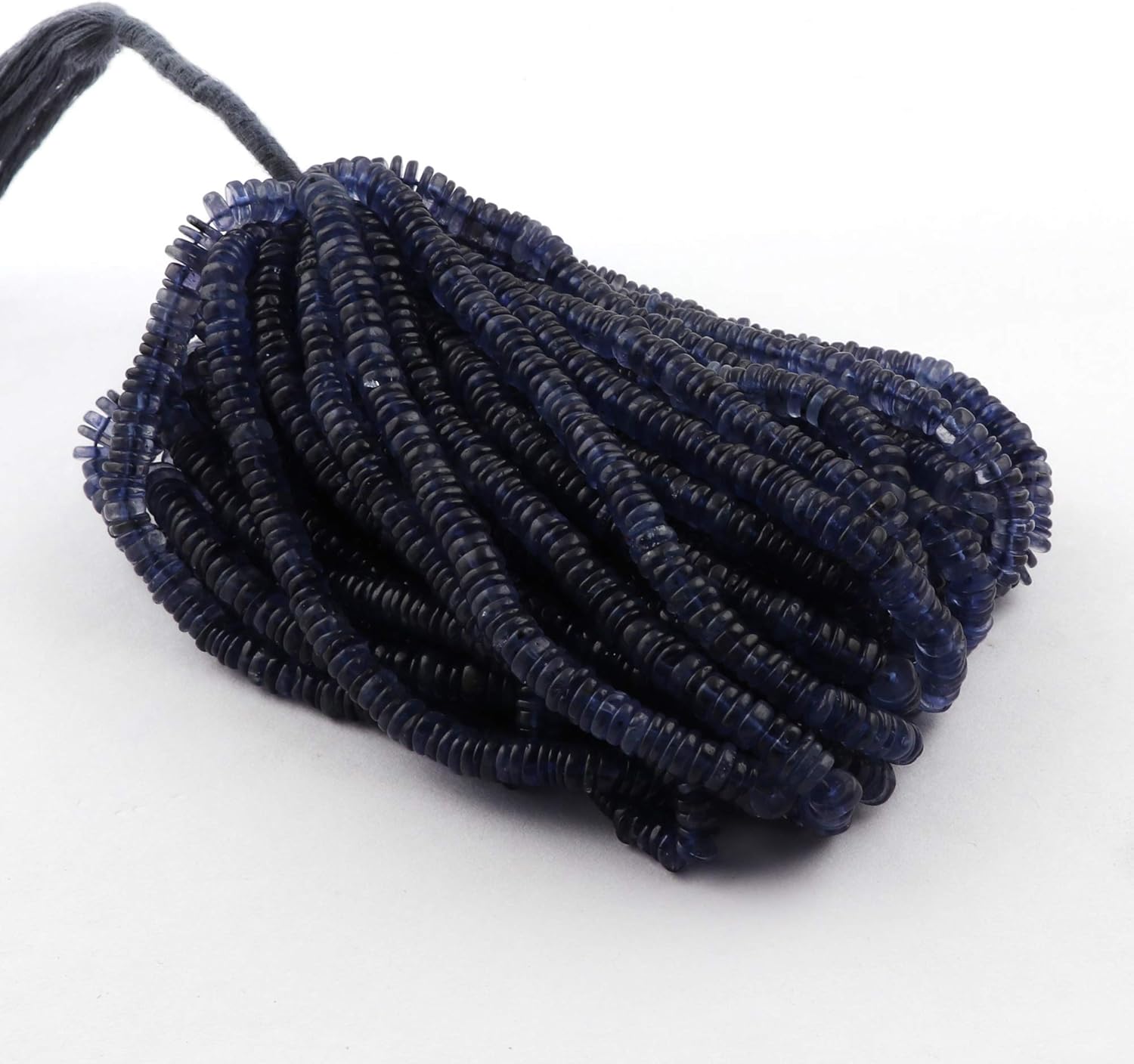 13 Strands Bunch Beads Supply Jewelry,Handmade Iolite Beads Strands, Heishi Tyre Beads, Loose Beads for Girls, Making Jewelry