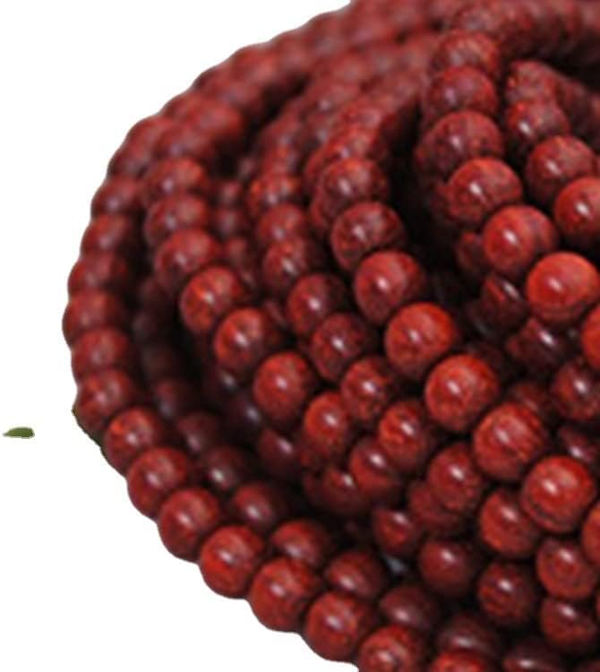 Mascot Wooden Crafts Wood Carving Art Wood Decoration Artwork 印度小叶紫檀佛珠手链手串8mm108 0.6mm颗男女款满金星(小叶紫檀0.6mm鸡血红)