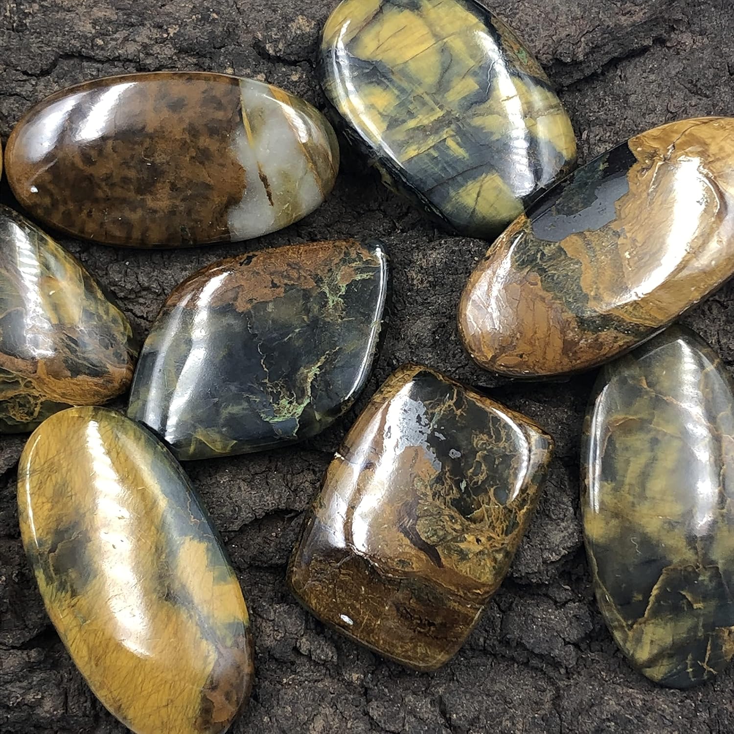 Natural PILBARA JASPER Gemstone Loose Cabochon Lot For Jewelry Making, Loose Gemstone For Ring, Earring & Pendant Necklace, Jewelry Making Cabochons, Healing Gemstones