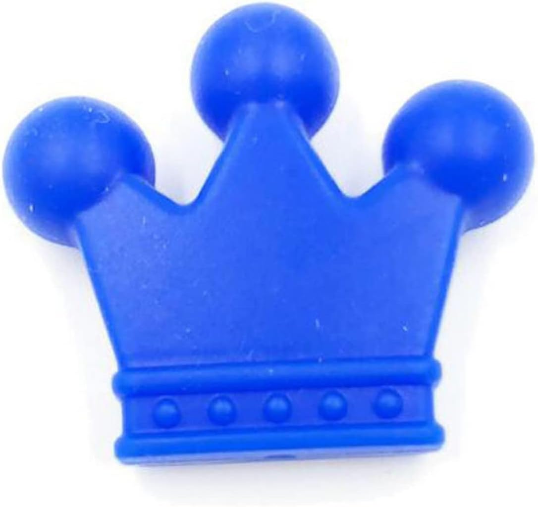 Silicone Beads 35mm Bulk for Keychain Making Colorful Silicone Beads Crown Shaped Silicone Beads for Bracelets Lanyards Necklace Jewelry DIY Crafts 20 Pieces (8)