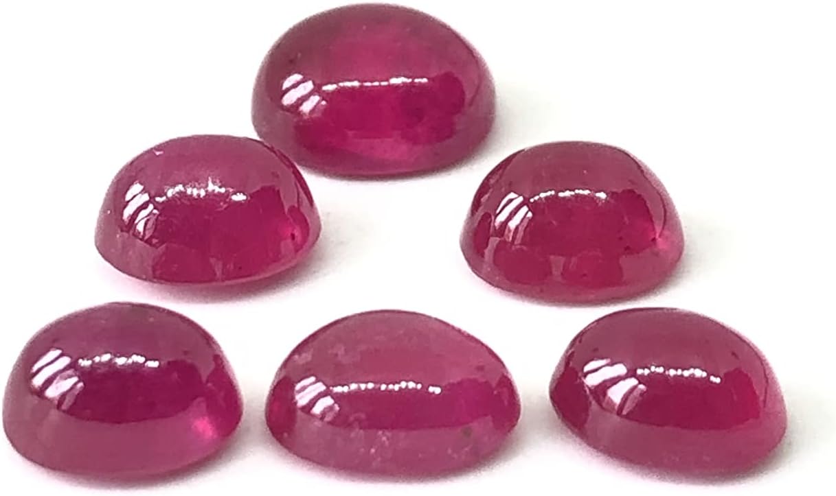 Madagascar Luster Ruby Oval Shape Cabochon Loose Gemstone Size 4x3 mm, 5x4 mm, 6x4 mm, 7x5 mm, 8x6 mm, 9x7 mm, 10x8 mm, 11x9 mm & 12x10 mm Top Quality Smooth Polished Ruby With Best Deal & Offer, Price For 1 Piece