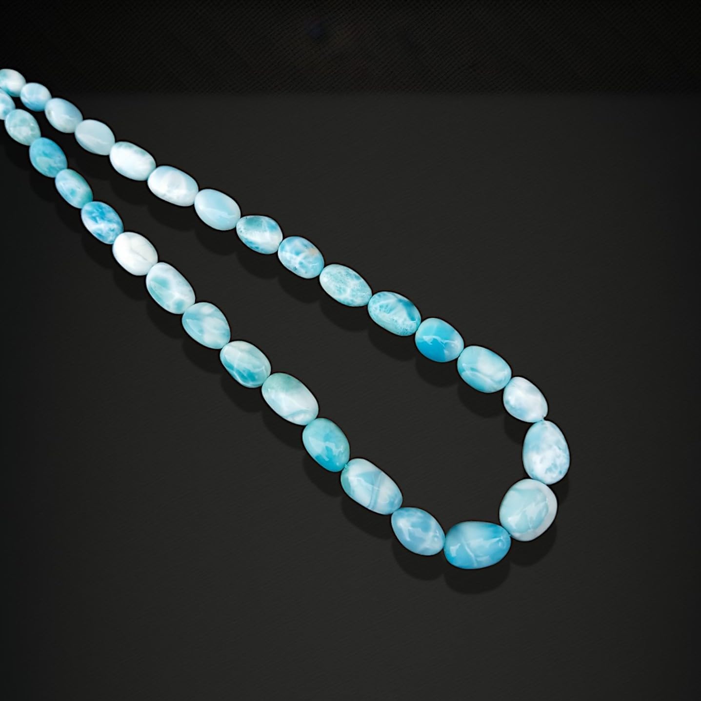 Natural Larimar Loose Tumble Beads, Larimar Smooth Beads, Larimar AAA+ Super Quality Larimar Tumble Gemstone Beads, Jewelry Making Craft by VGA GEMS