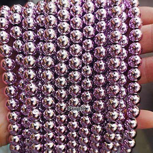 13 inch Strand of Natural gem Hematite, 8mm Round Smooth Beads for DIY Jewelry Making. | Beads_04615