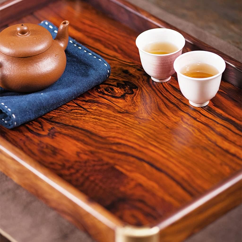 Tray Large Serving Tray, Tray with Handle, Rectangular Butler Tray for Breakfast in Bed, Coffee Table Decoration, Party Serving Trays(C,Small)