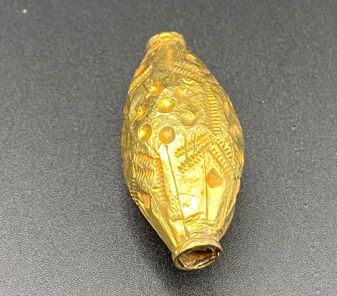 Handcrafted Afghan Silver Gold Plated Bead 43x29mm – 10.96g Antique Nepalese Tibetan Jewelry Bead for Necklace & Bracelet Making, Ethnic Boho Vintage for DIY Jewelry Design (20)