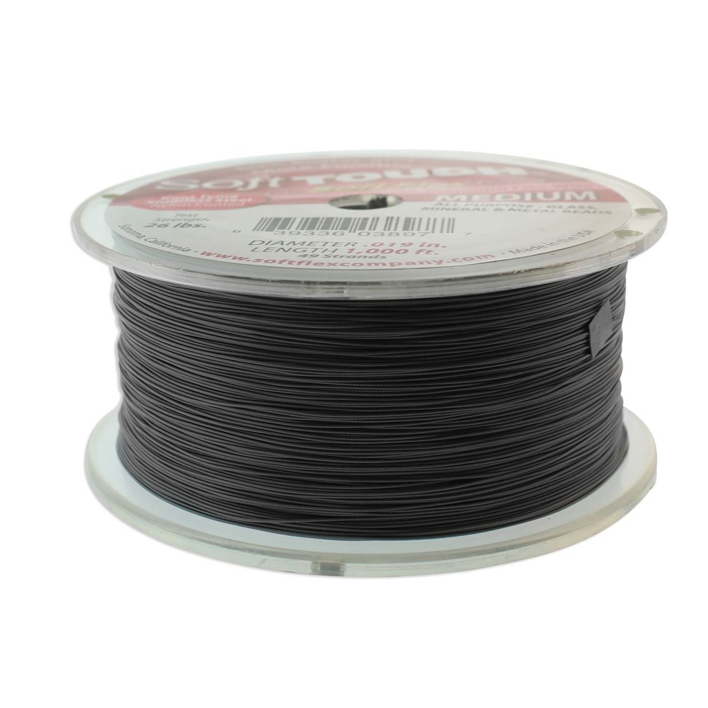 Soft Flex 49 Strand Medium Beading Wire .019 Inch Thick, 1000 Ft