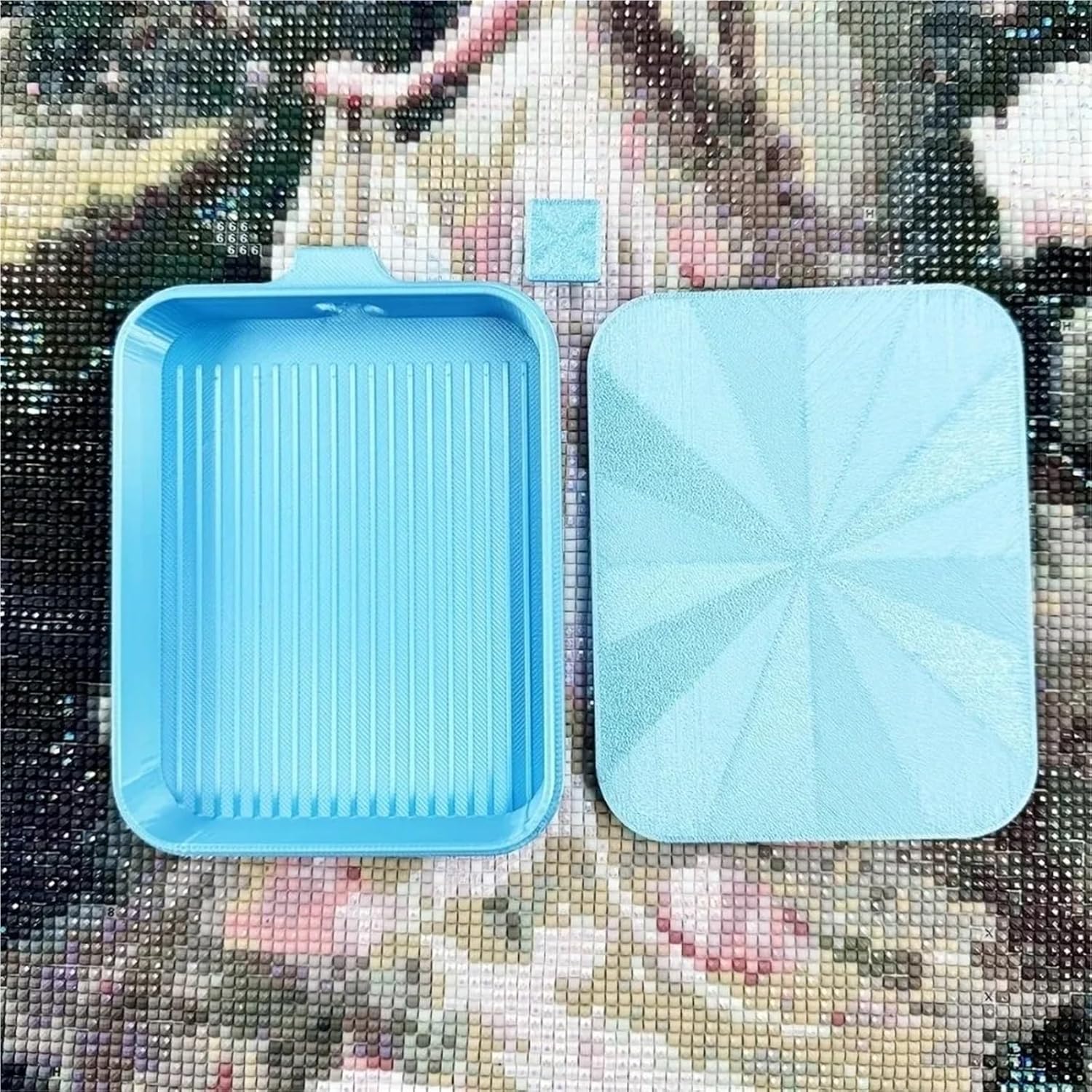 4/10pcs DIY Craft Diamond Painting Tray Storage Box Embroidery Large Capacity Beading Plates Plastic Multi-Color(Green,10pcs)