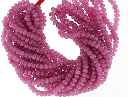 Pink Sapphire 5mm - 6mm Faceted Rondelles 16
