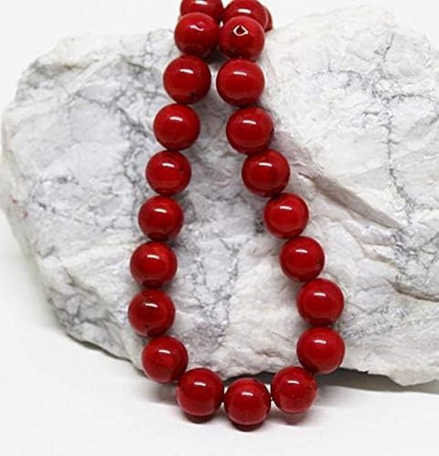 Beautiful Red Coral Plain Round Beads 11-12mm Strand/Beads for Jewelry Making Beading Craft Suuplies Jewelry Supply CHIK-STRD-69736