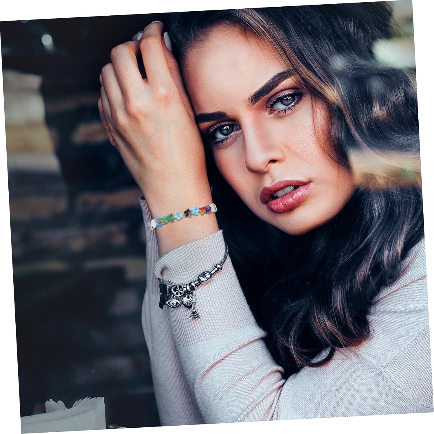 2 Strings Pentagram Beading Jewlery Beads for Bracelets Jewelry Earrings Earring DIY Beads Decorative Beads Bracelet Making Kit Loose Beads Glass Spacer Beads Manual