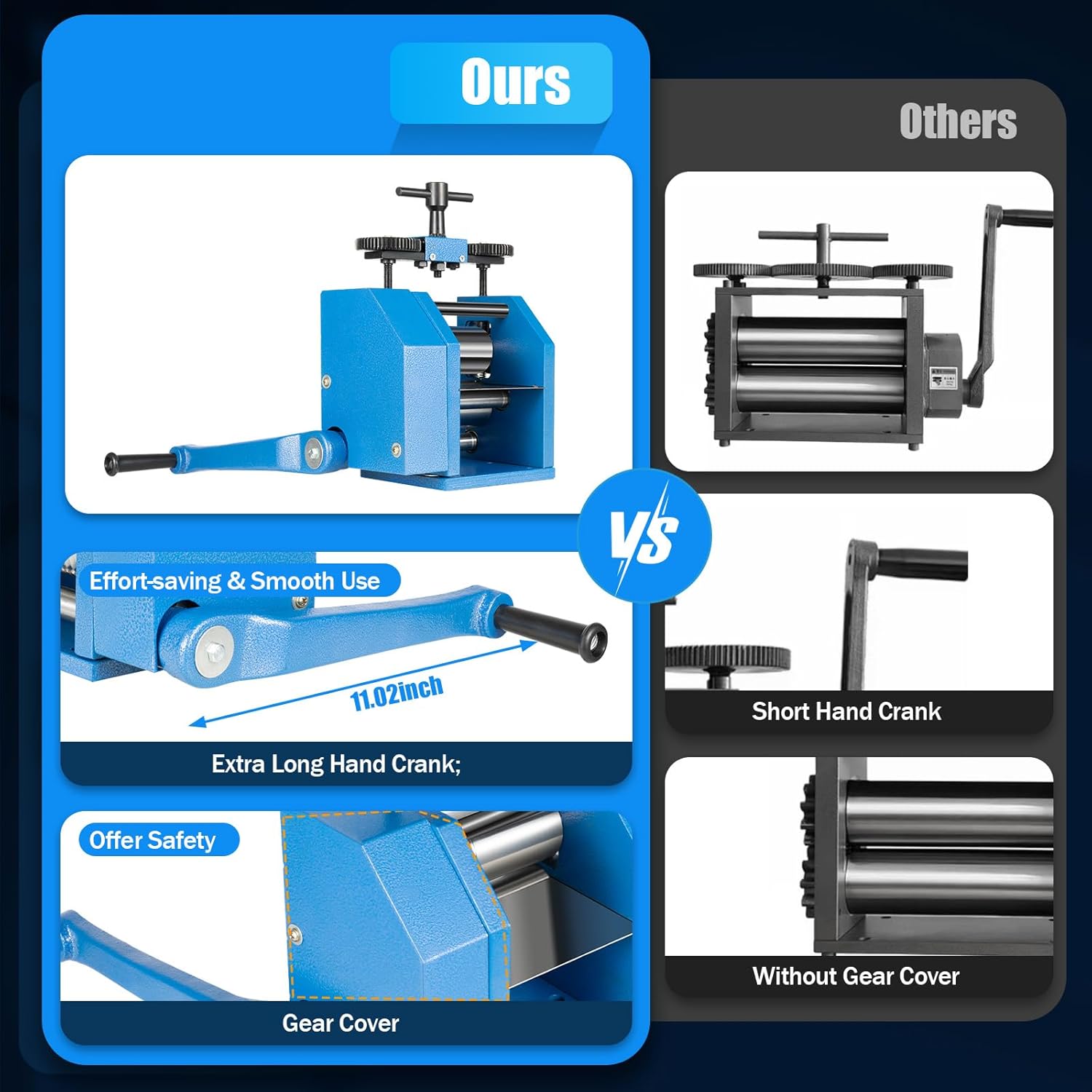 3-in-1 Manual Jewelry Rolling Mill Machine - 3