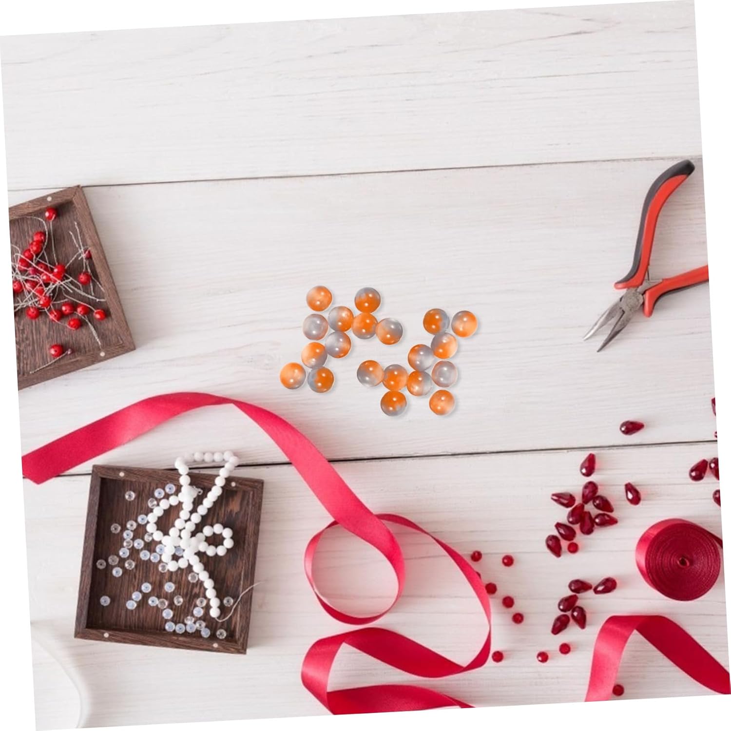 1 Key Holder Keychain Decor Beads Key Chain Making kit Beading Supplies Bead Strands Beading Kits Bracelet Resin Beaded