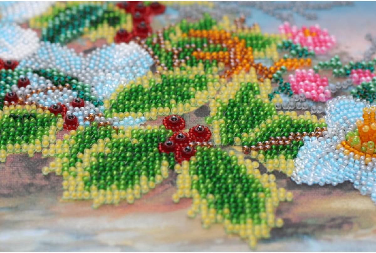 Abris Art AB-565 Pearl Stitch Embroidery Set, Cotton, Multi-Colour, 21 x 19 cm