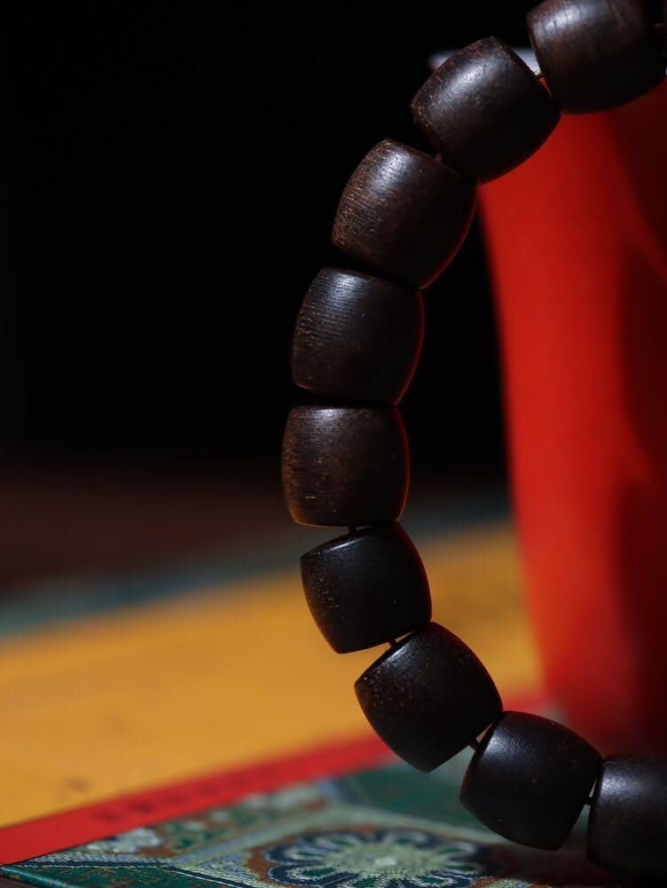 Agarwood 10mm Brunei Black Chess Agarwood Sinker Grade Strings Buddha Beads Rosary Beads