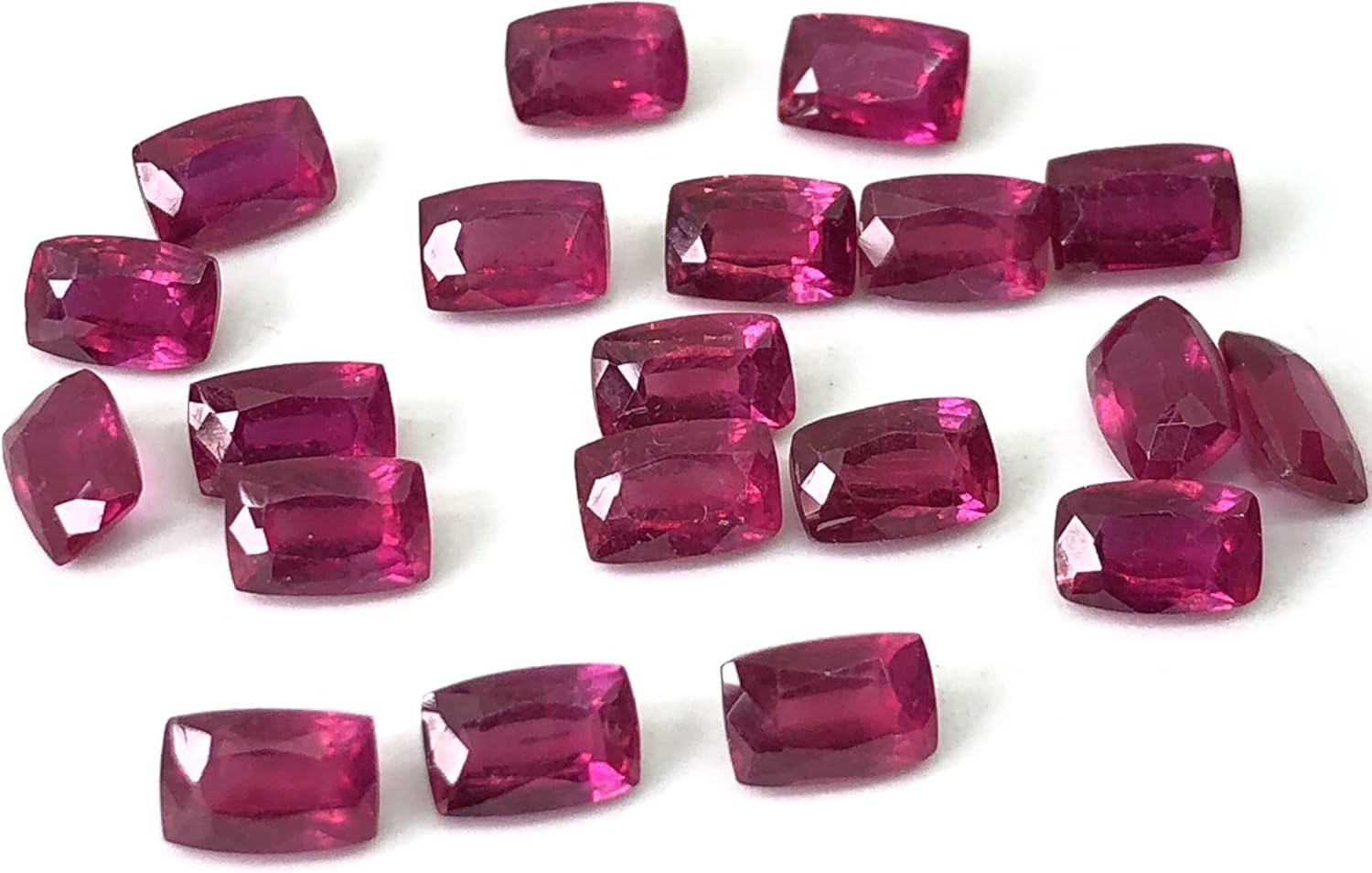 Madagascar Luster Ruby Cushion Shape Cut Faceted Loose Gemstone Size 4x3 mm, 5x3 mm, 5x4 mm, 6x4 mm, 7x5 mm, 8x6 mm, 9x7 mm, 10x8 mm, 11x9 mm & 12x10 mm Top Quality All Matching Ruby For Making Jewelry, Price For 1 Piece.