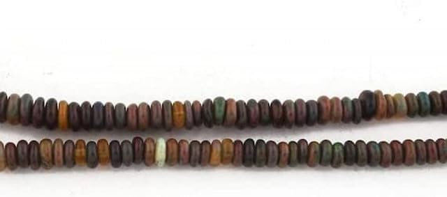 Natural Ethiopian Black Opal Tyre Beads Rondelle Smooth Heishi Beads 4mm-6mm 16 Inches lot of 5 Strands Chik-STRD- 90444