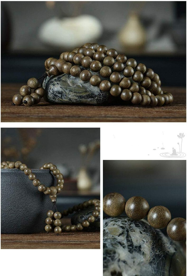 Hoi an Genuine Wild Agarwood Aloewood Malas Meditation Prayer Beads 7 Mm #4957