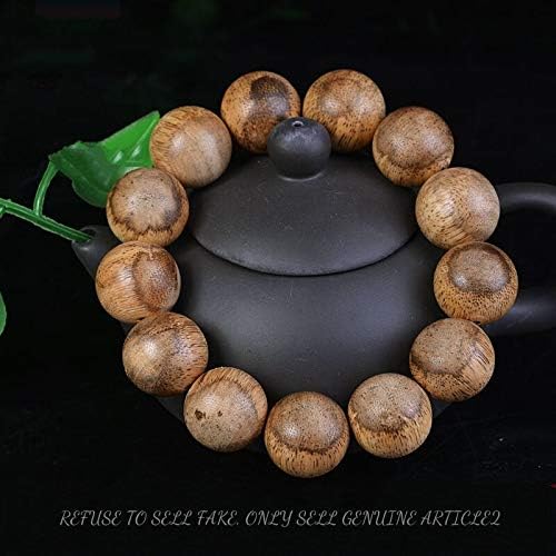 GLW HaiNan 18 Mm Natural Wild Agarwood Aloewood Mala Meditation Prayer Beads #3057