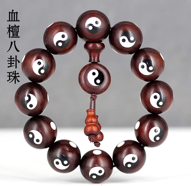 赞比亚小叶紫檀八卦葫芦款血檀20男女士文玩佛珠手串(血檀八卦葫芦款)