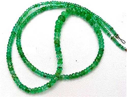 1 Strand Natural Emerald Faceted Beads,1 mm - 4.5 mm Approx,16