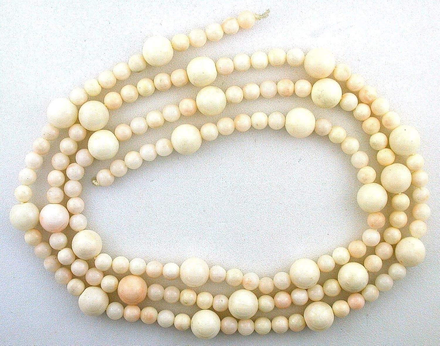 7.5mm 4.5mm Round Genuine Italian Angel Skin Coral 27