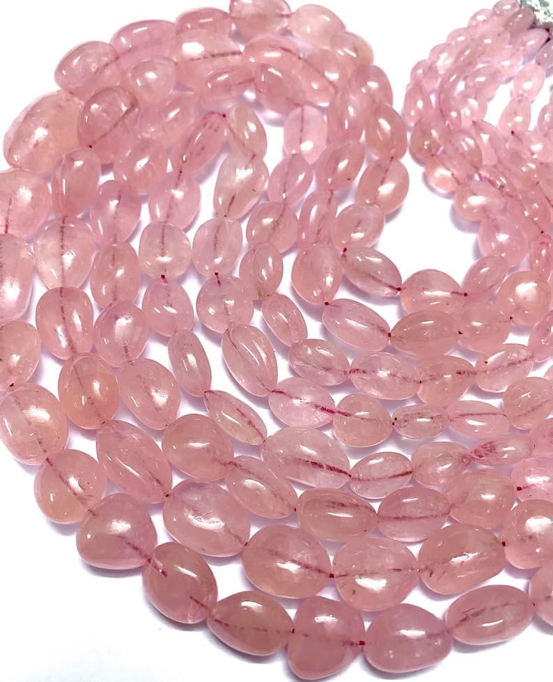 Natural Pink Aquamarine NUGGETS soomth Beads 7X13-10X15MM 22 inch long string jewelry making gemstone beads for necklace bracelet