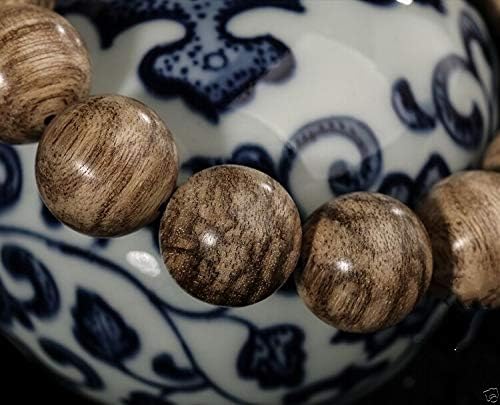 GLW Genuine Tarakan Agarwood Aloewood 15.7mm Japa MALA Meditation Prayer Beads #3989