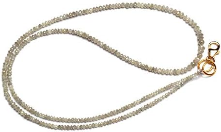 Natural Super Quality White Diamond Beads Necklace 16