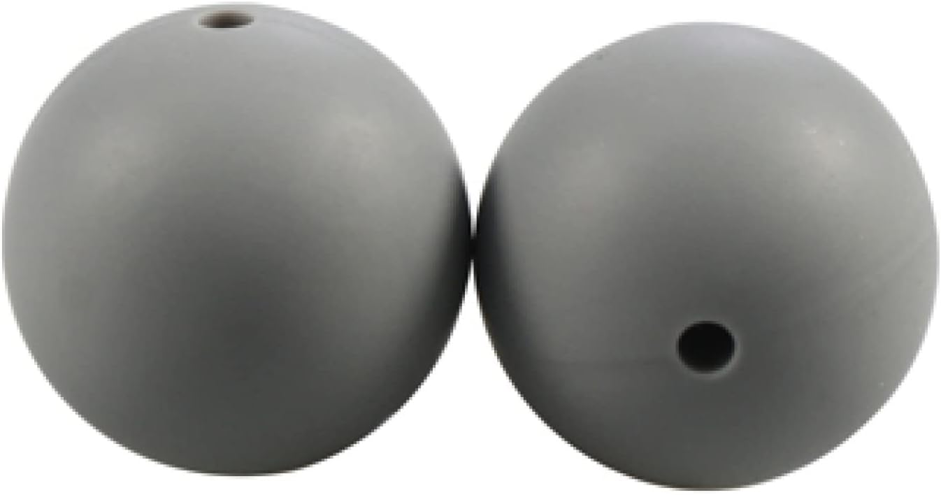 10mm 12mm 15mm 20mm Colorful Soft Silicone Beads Handmade Making Kits DIY Bracelet Necklace Pendant Women Jewelry Loose Beads 200 Pieces (10mm Coral Pink)