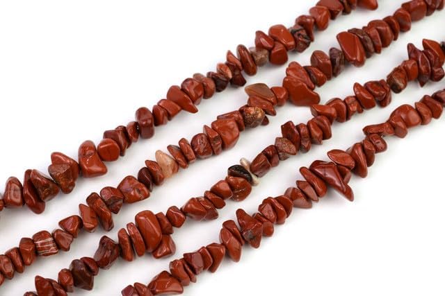 Natural Red Jasper Chip Beads 32” Jewelry Making 50 Strand CHIK-STRD-87895