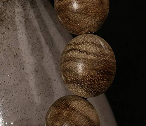GLW HaiNan 15.7 Mm Mala Meditation Wild Agarwood Aloewood Prayer Beads #4783
