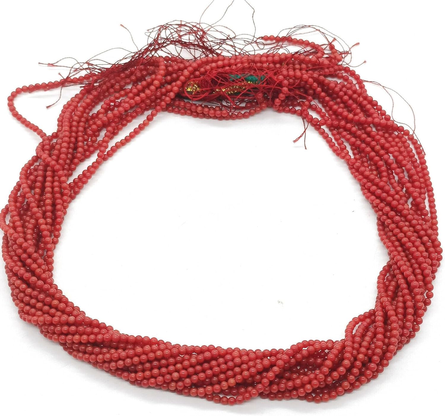 Natural Red Coral Round Shape Smooth 2mm Gemstone Spacer Loose Beads 16 Inches 50 Strand CHIK-STRD-87826