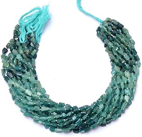 13 inch Strand of Natural gem Grandidierite, 9-11mm Tumble Smooth Beads for DIY Jewelry Making. | Beads_03802