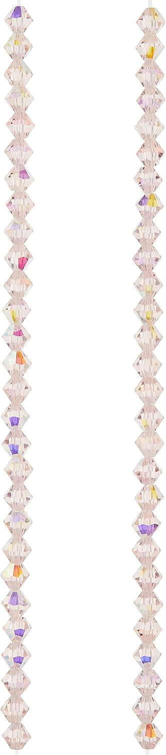 Bead Landing Preciosa Czech Crystal Bicone Beads, 4mm, 12 Pack