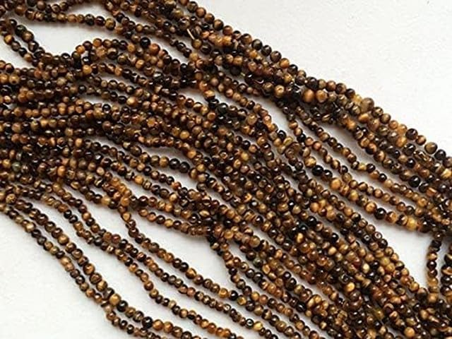 Natural Tigers Eye Plain Rondelles Beads, 3-5mm, 13 Inch lot of 10 Strands CHIK-STRD-96505