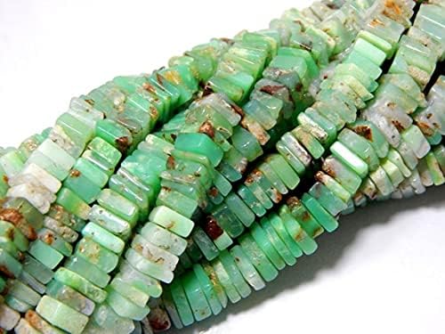 Chrysoprase Beads Heishi Shape 7x9.mm 16