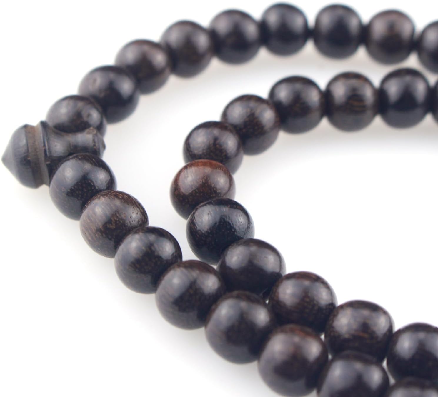 Muslims Islamic 99 Dhikr Tasbeeh Tasbih Prayer Beads, Wood Beads with Tassel