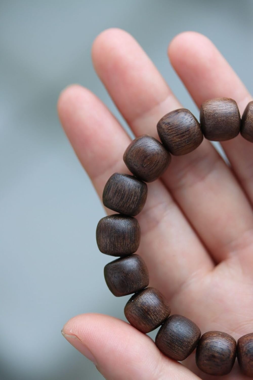 Agarwood 10 * 12mm*19pcs agarwood String Old Huian Old Type Beads Buddha Beads Rosary Beads
